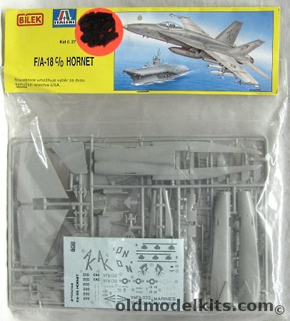 Bilek 1/72 F/A-18 C/D Hornet - US Navy VFA-132 USS Coral Sea or Marines VMFA-333 Desert Storm 1991 - (Italeri) - Bagged, 27 plastic model kit